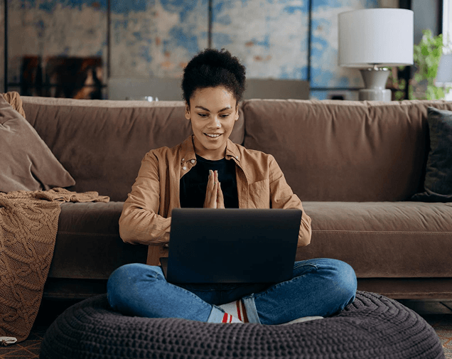 Person with laptop